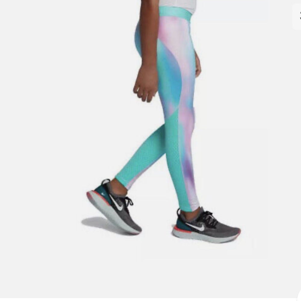 Nike Kids' Teal Pink Purple Ombre Leggings